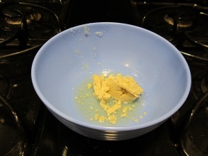 lemon tahini dressing before mixing